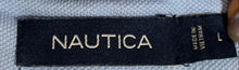 Load image into Gallery viewer, Nautica Mens Blue Cotton Short Sleeve Collared Golf Polo Shirt Size Large