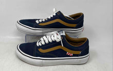 Load image into Gallery viewer, Vans Mens Old Skool 500714 Blue White Brown Lace-Up Sneaker Shoes Size 7