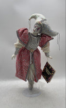 Load image into Gallery viewer, Collector's Choice Genuine Fine Bisque Porcelain Jester Harlequin Doll Wih COA