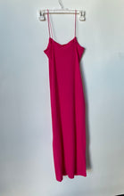 Load image into Gallery viewer, Zara Womens Pink Ribbed Spaghetti Strap Sleeveless Maxi Dress Size S With Tag