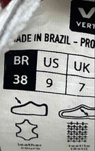 Load image into Gallery viewer, Vert Womens White And Red Leather Low Top Lace-Up Sneaker Shoes Size 9