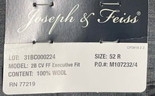 Load image into Gallery viewer, Joseph & Feiss Mens Gray Striped Blazer & Pants 2 Piece Suit Set 52R/50W W/Tag