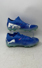 Load image into Gallery viewer, Puma Mens Future 7 Match 107931-01 Blue Lace-Up Low Top Soccer Cleats Size 10