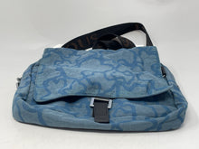 Load image into Gallery viewer, Authentic Tous Womens Blue Kaos Signature Print Adjustable Strap Crossbody Bag