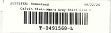Load image into Gallery viewer, Calvin Klein Mens Gray Herringbone Regular Fit Dress Shirt Size L 16.5 32/33