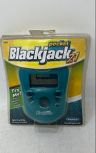 Load image into Gallery viewer, Radica Pocket BlackJack 21 Model 17009 Blue Handheld Game Age 8+ Not Tested