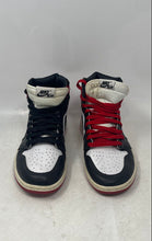 Load image into Gallery viewer, Nike Womens Air Jordan 1 Retro High White Red Black Sneaker Shoes Size 8.5