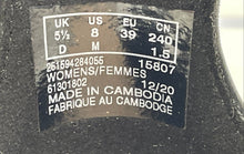 Load image into Gallery viewer, Clarks Womens Caroleigh Anya Black Leather Block Heel Strappy Sandals Size 8 M