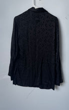 Load image into Gallery viewer, H&M Womens Black Polka Dot Long Sleeve Shawl Collar Two-Button Blazer Size 4