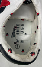 Load image into Gallery viewer, Disney By Ground Up Womens White Black Minnie Mouse Sneakers Shoes Size 9M