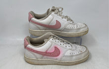 Load image into Gallery viewer, Nike Womens Court Vision Low Next Nature White Pink Sneaker Shoes Sz 6 No Laces