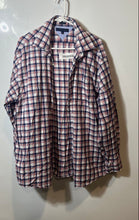 Load image into Gallery viewer, Tommy Hilfiger Mens Multicolor Plaid Long Sleeve Collared Dress Shirt Size 17.5