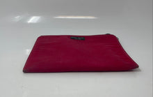 Load image into Gallery viewer, Kate Spade New York Womens Red Canvas Gingham Lining Zip Top Pouch Wallet