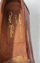 Load image into Gallery viewer, Diego Bellini Mens Brown Leather Tassel Round Toe Slip-On Loafer Shoes Size 42