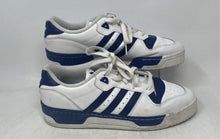 Load image into Gallery viewer, Adidas Mens Rivalry Low White Blue Low Top Lace-Up Sneaker Shoes Size 11