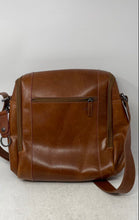 Load image into Gallery viewer, Velez Womens Brown Leather Adjustable Crossbody Strap Outer Pocket Messenger Bag