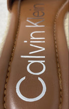 Load image into Gallery viewer, Calvin Klein Womens Trea Brown Open Toe Slip-On Slide Sandals Size 7.5M