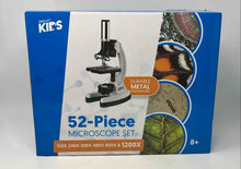Load image into Gallery viewer, AmScope Kids 52 Pieces White Black Science And Education Microscope