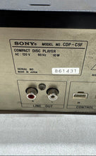 Load image into Gallery viewer, Sony Model CDP-C5F Black Compact Disc Digital Multi CD Player Not Tested