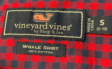 Load image into Gallery viewer, Vineyard Vine Boys Red Blue Long Sleeve Button-Up Shirt Size Small