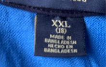 Load image into Gallery viewer, U.S. Polo Assn. Boys Blue Short Sleeve Button Front Collared Polo Shirt Sz XXL