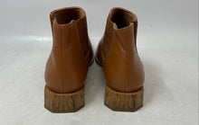 Load image into Gallery viewer, Di Bella Womens Brown Leather Square Toe Pull-On Ankle Boots Size US 8 EUR 39