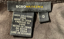 Load image into Gallery viewer, BCBGMAXAZRIA Womens Brown Long Sleeve Button Front Collared Shirt Dress Size 0