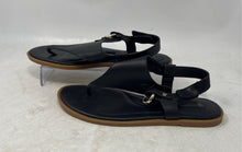 Load image into Gallery viewer, Giani Bernini Womens Nennie Black Open Toe Flat Thong Sandals Size 9.5M