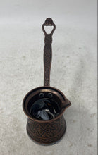 Load image into Gallery viewer, Brown Engraved Handle Kitchenware Metal Classic Turkish Tea Coffee Pot