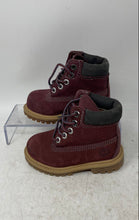 Load image into Gallery viewer, Timberland Kids 6-Inch Premium Burgundy Leather Waterproof Ankle Boots Size 5