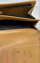 Load image into Gallery viewer, Coach Womens Brown And Beige Signature Print Card Holder Trifold Wallet