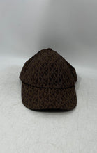Load image into Gallery viewer, Michael Kors Womens Brown Monogram Print Adjustable Baseball Cap One Size