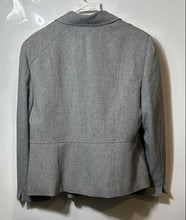 Load image into Gallery viewer, Kasper Womens Gray Notch Lapel Single-Breasted Two-Button Blazer Jacket Size 16W
