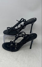 Load image into Gallery viewer, Aldo Womens Jamielynn Black Open Toe Stiletto Strappy Heels Size 8.5
