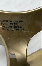 Load image into Gallery viewer, Michael Kors Womens MK Plate Gold Flat Thong Sandals Size 8M