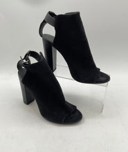 Load image into Gallery viewer, Vince Womens Addison Black Open Toe Block Ankle Booties Size 9M