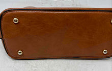 Load image into Gallery viewer, Jingpindaishu Womens Brown Silver Bottom Studs Top Handle Handbag