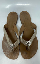 Load image into Gallery viewer, Authentic Tory Burch Womens Thora Brown Slip-On Thong Sandals Size 7 M