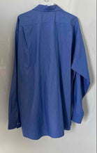 Load image into Gallery viewer, Tommy Hilfiger Mens Blue Cotton Long Sleeve Collared Dress Shirt Size 19 Tall