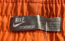 Load image into Gallery viewer, Nike Sportswear Womens Orange White Elastic Waist Pull-On Athletic Shorts Size L