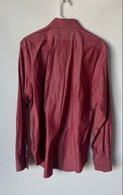 Load image into Gallery viewer, Express Mens Red Cotton Long Sleeve Collared Dress Shirt Size L 16-16.5