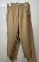 Load image into Gallery viewer, Zara Womens Brown Flat Front Pockets Straight Leg Dress Pants Size Medium