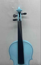 Load image into Gallery viewer, Antique Blue Right-Handed 4 String Acoustic Violin With Bow In Case