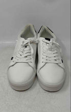 Load image into Gallery viewer, Maison London Mens White Blue Lace-Up Low Top Round Toe Sneakers Shoes Sz EUR 46