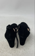 Load image into Gallery viewer, Aldo Womens Black Open Toe Block Ankle Strap Heels Size 9