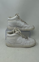 Load image into Gallery viewer, Nike Womens Court Vision Mid White Lace-Up Sneaker Shoes Size 6.5
