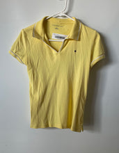 Load image into Gallery viewer, Tommy Hilfiger Womens Yellow Cotton Short Sleeve Collared Polo Shirt Size PM