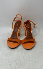 Load image into Gallery viewer, Zara Womens Orange Open Toe Adjustable Ankle Strap Heels Size EUR 40