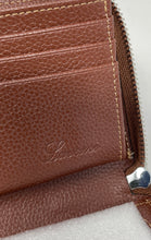 Load image into Gallery viewer, Lavemi Womens Brown Leather Pockets Card Holder Zip-Around Wallet With Box