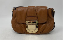 Load image into Gallery viewer, Michael Kors Womens Charlton Brown Leather Adjustable Strap Crossbody Bag
